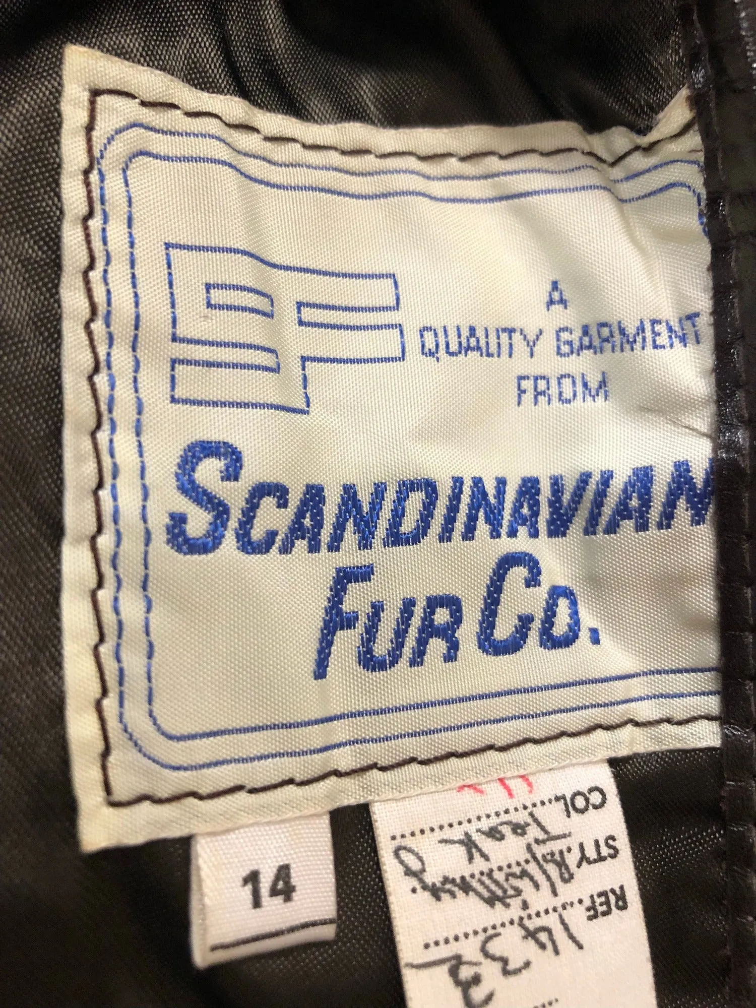 1970s Brown Teddy Borg Coat by Scandinavian Fur Co - Size UK 12