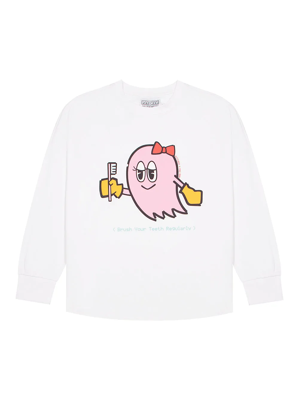 Acid Wash Long Sleeve T-Shirt (White)