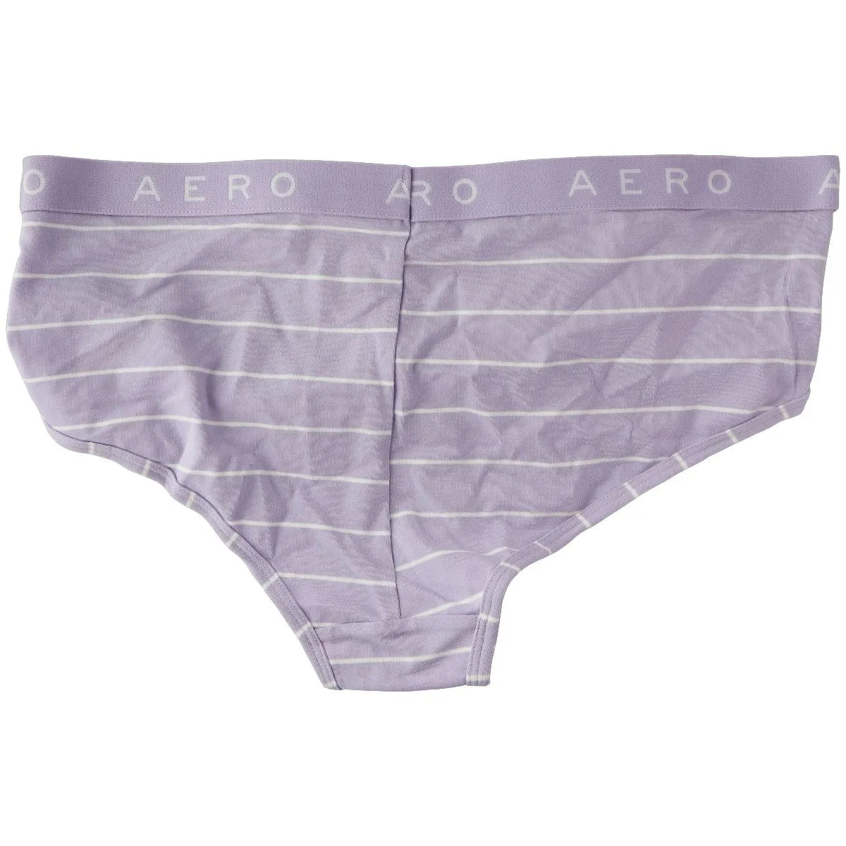 AEROPOSTALE Boyshort Striped Underwear with Buttons -  Lilac (Size: Large)