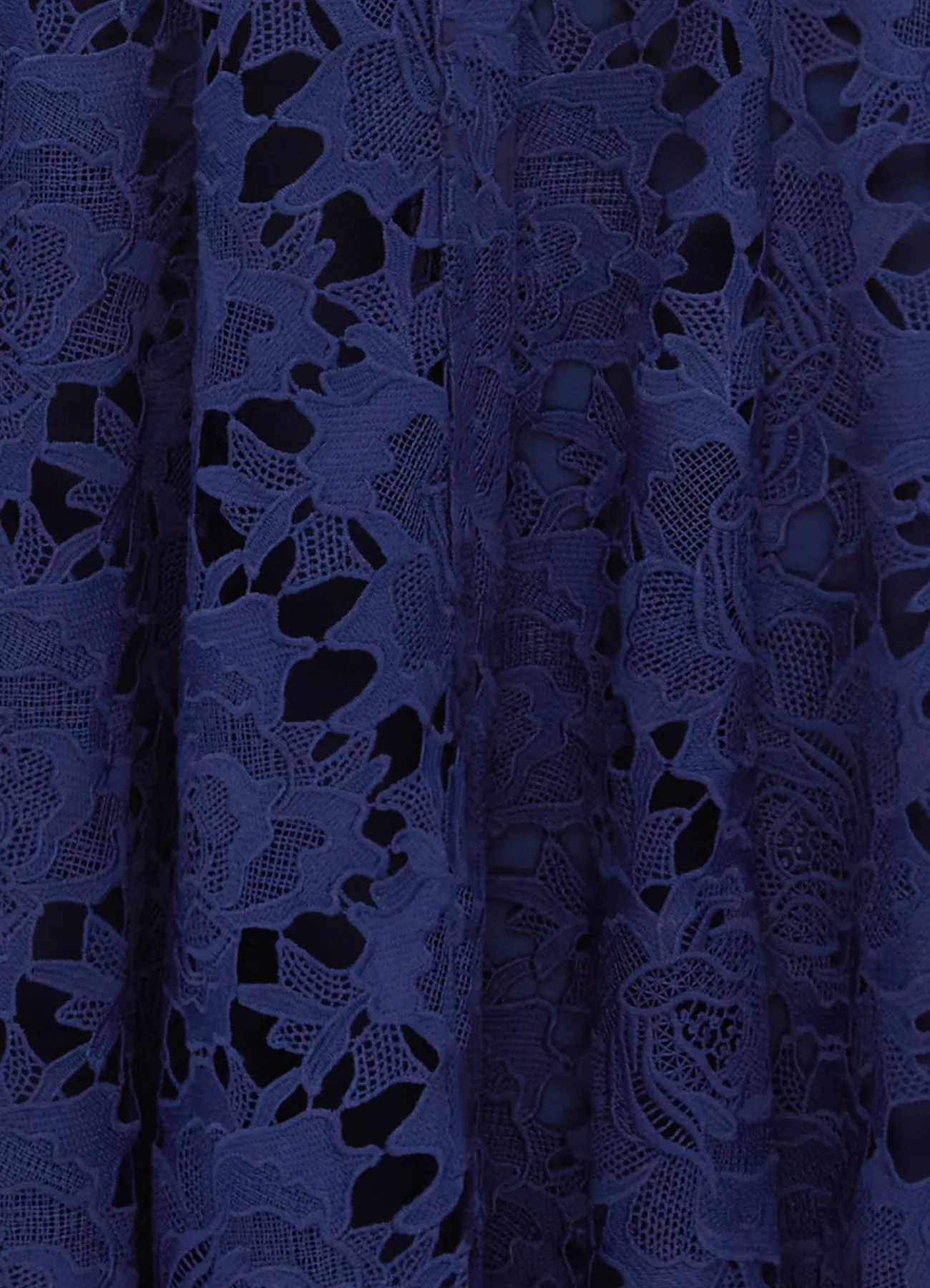Aliyah Lace Butterfly Sleeve Midi Dress - Oxford Blue