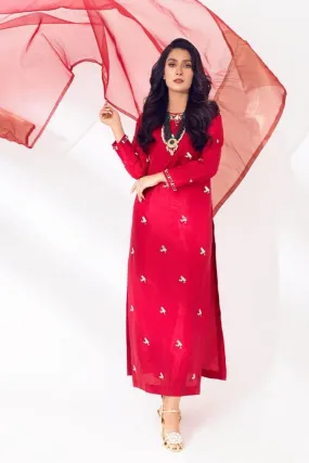 Allure by Ih - ROSA - Katan Silk - Maroon - 3 Piece