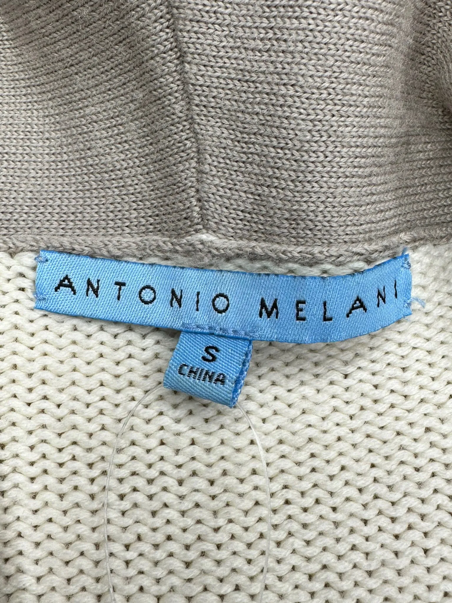 ANTONIO MELANI Wool Cable Knit Cardigan Size S