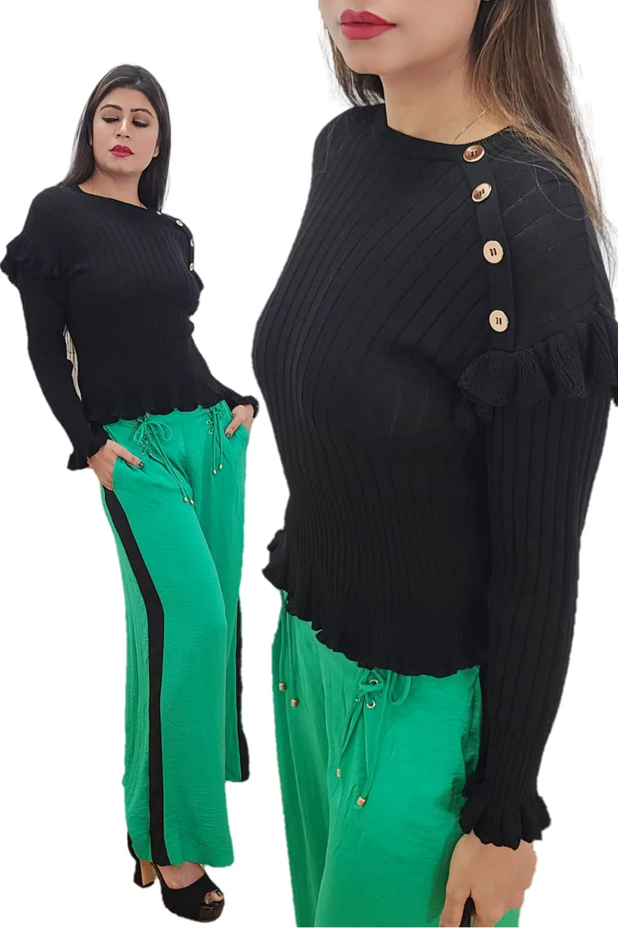 B11005 PANTS (YELLOW, GRN, WHT)