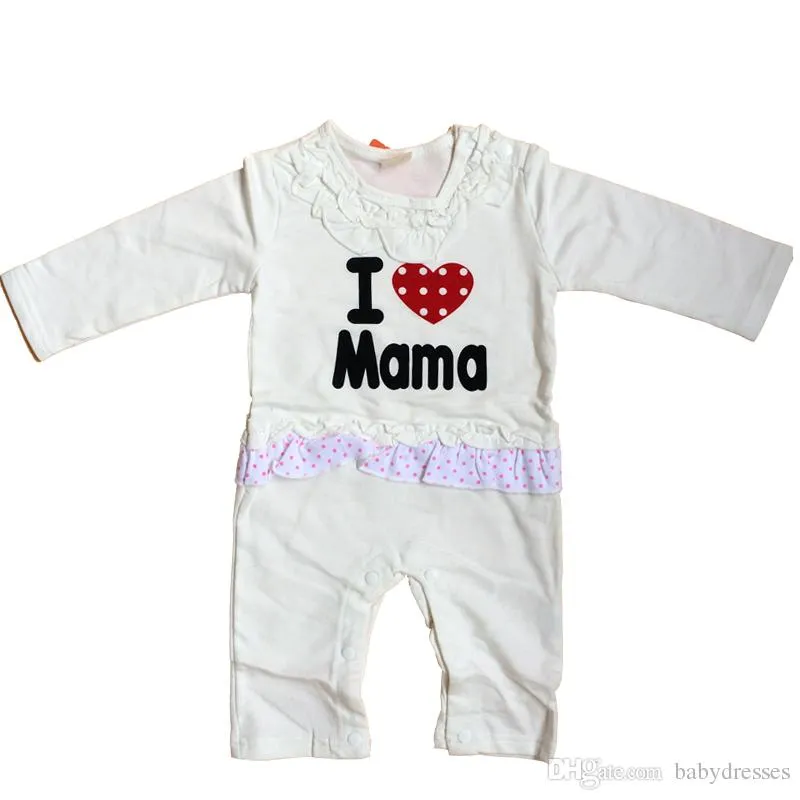 Baby Romper I ❤ Mama Cute Romper with Angel Wings