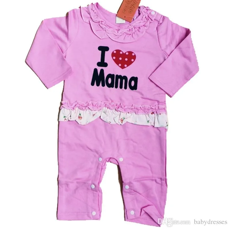 Baby Romper I ❤ Mama Cute Romper with Angel Wings