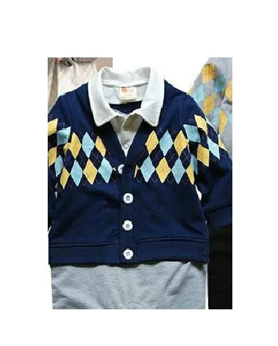 Baby Romper Toddler Semi-Formal Cardigan Suit Romper