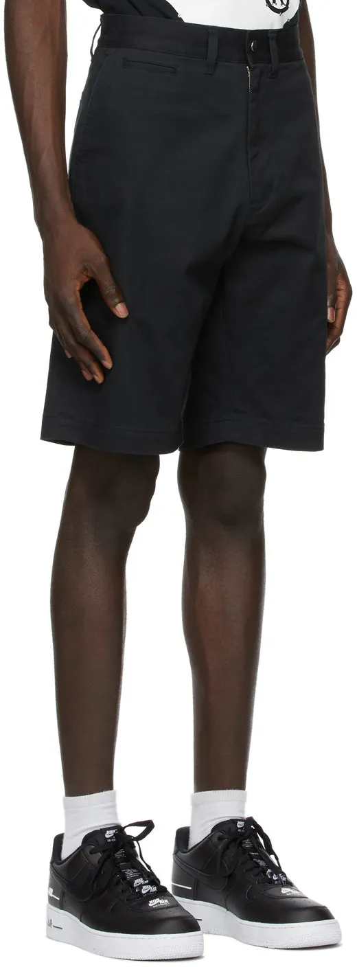 BAPE Black College Chino Shorts