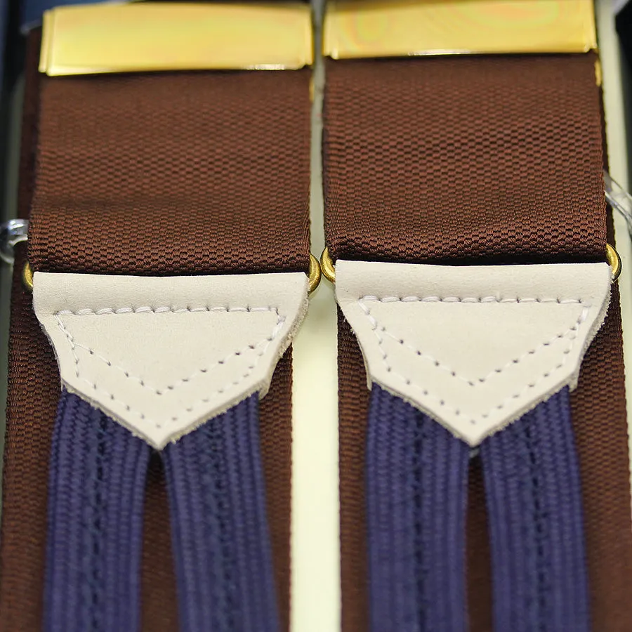 Barathea Braces - Brown