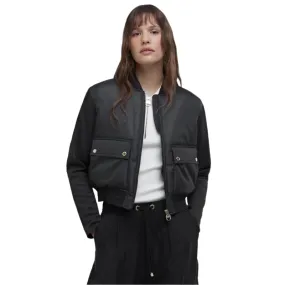 Barbour International Emerson Quilted Sweat Jacket In Black