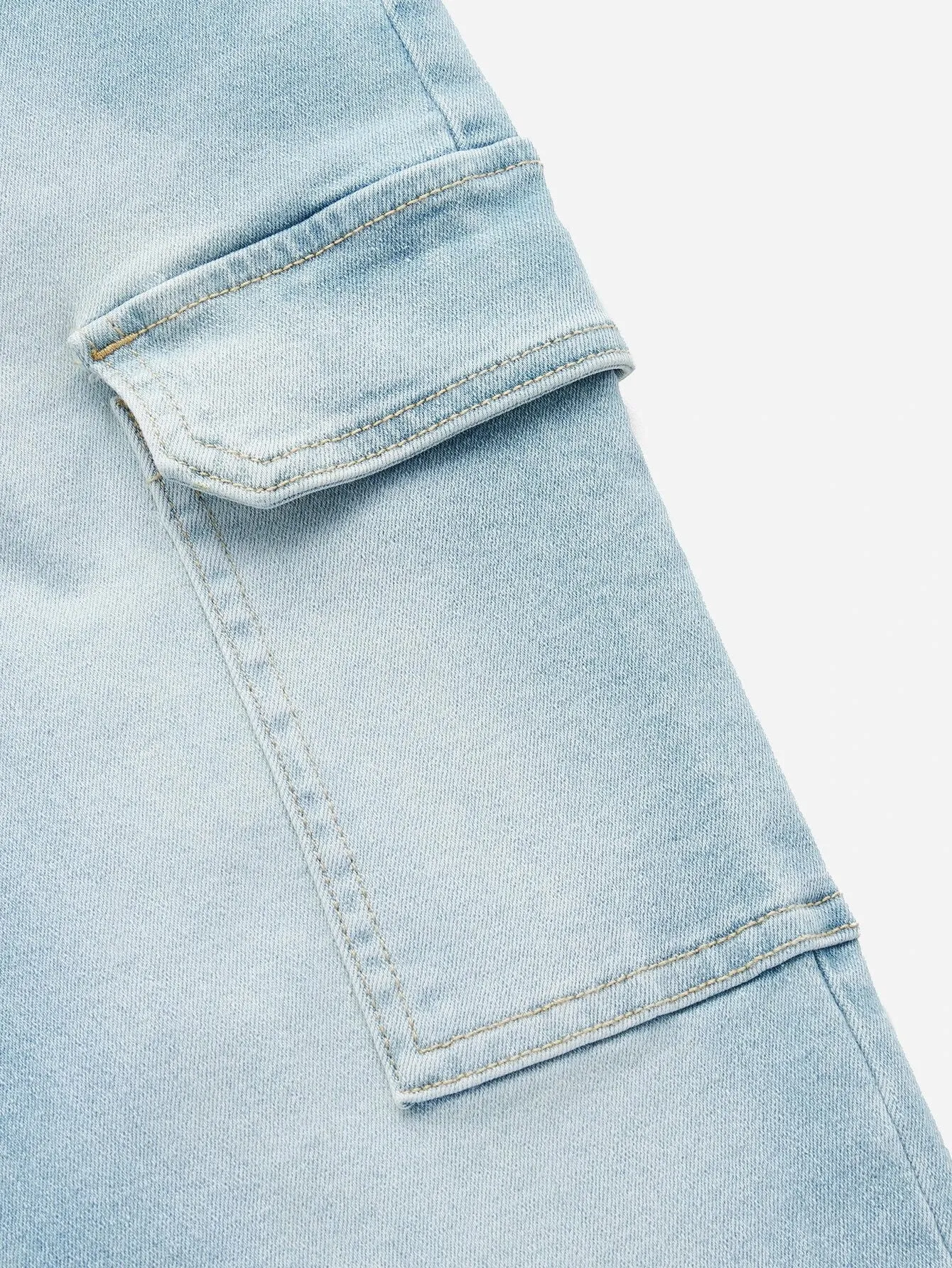 Belted Cargo Jeans