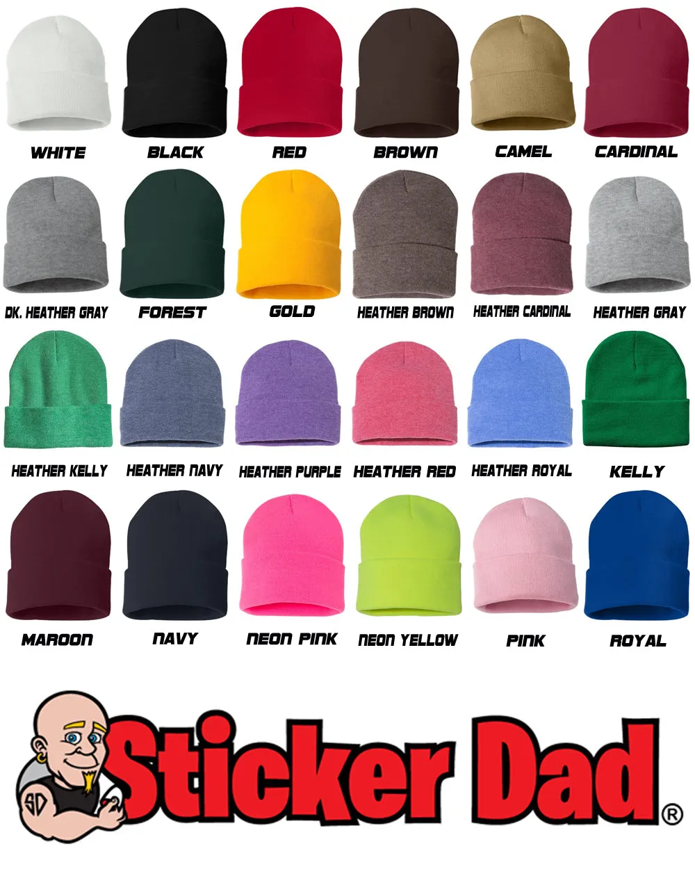 BITCH Embroidered Cuffed Beanie Hat
