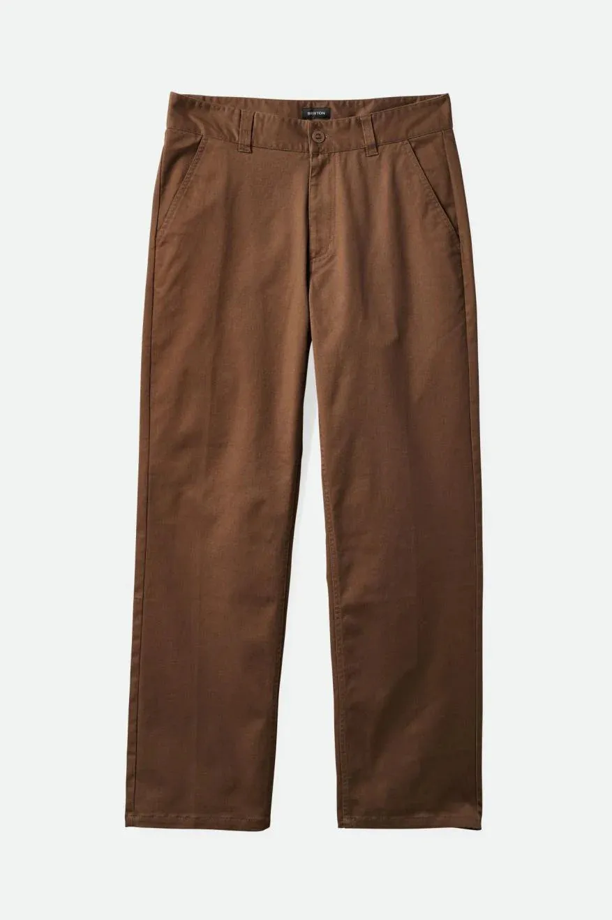 BRIXTON - CHOICE CHINO RELAXED PANT - DARK EARTH