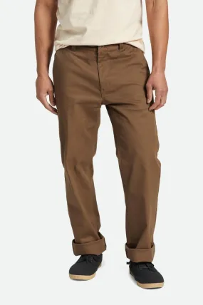 BRIXTON - CHOICE CHINO RELAXED PANT - DARK EARTH