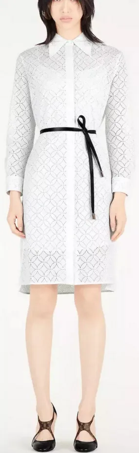 Broderie Anglaise Shirt Dress