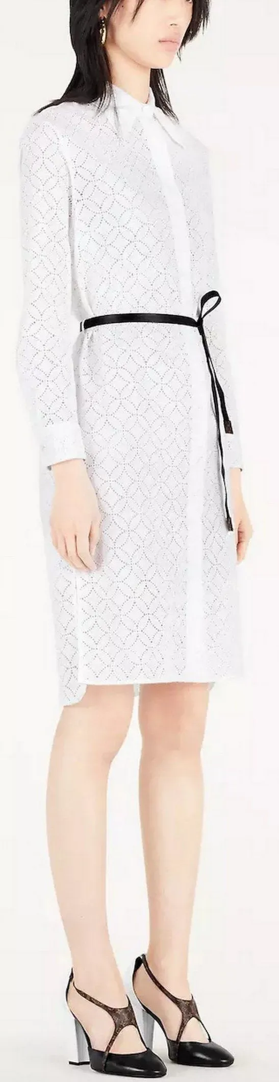 Broderie Anglaise Shirt Dress