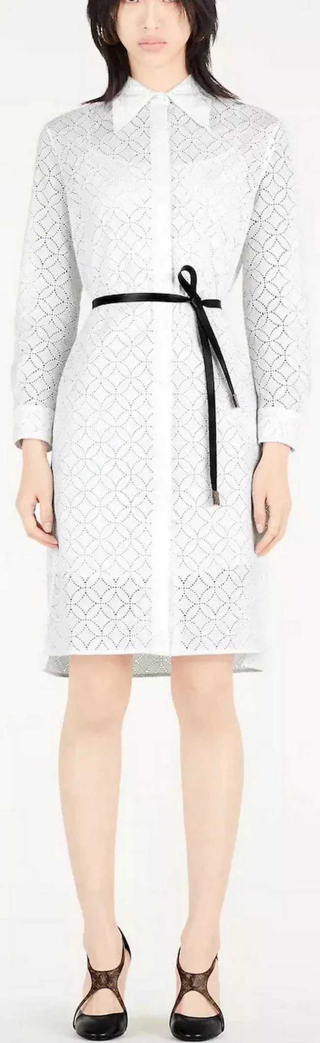 Broderie Anglaise Shirt Dress
