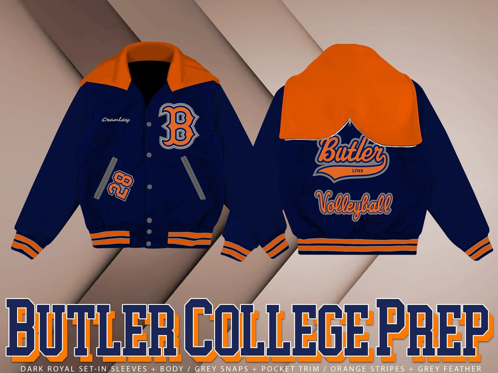 Butler College Prep School Letter Jacket