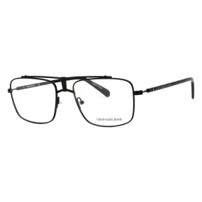 Calvin Klein Jeans Men's Eyeglasses - Matte Black Pilot Metal Frame | CKJ19311 001