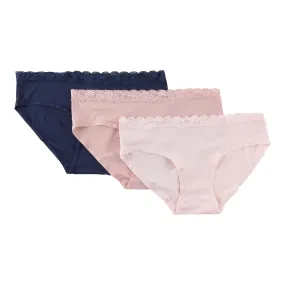 Carisma Women's Micro Lace Hipster Underwear, 3-Pack
