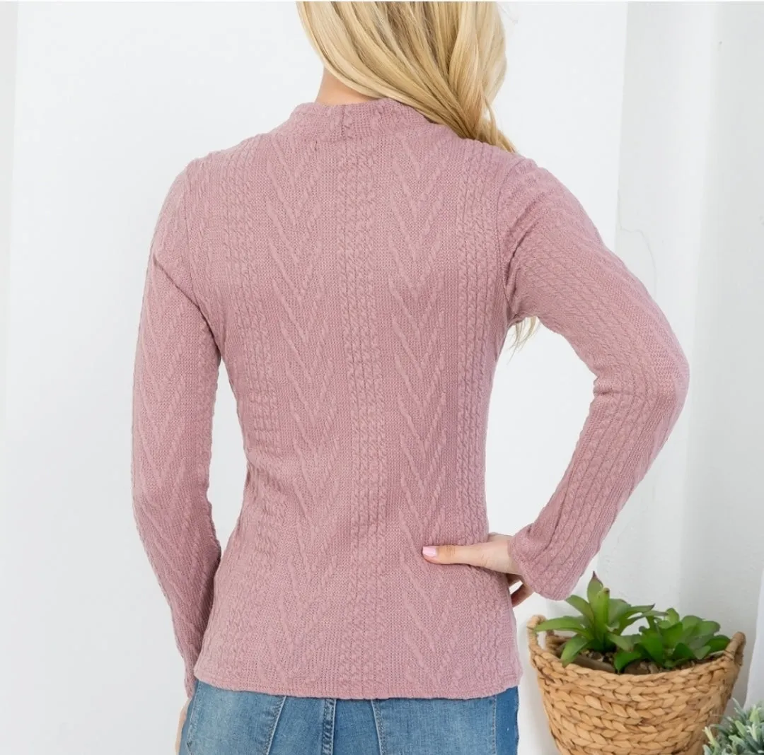 Chevron Knit Top