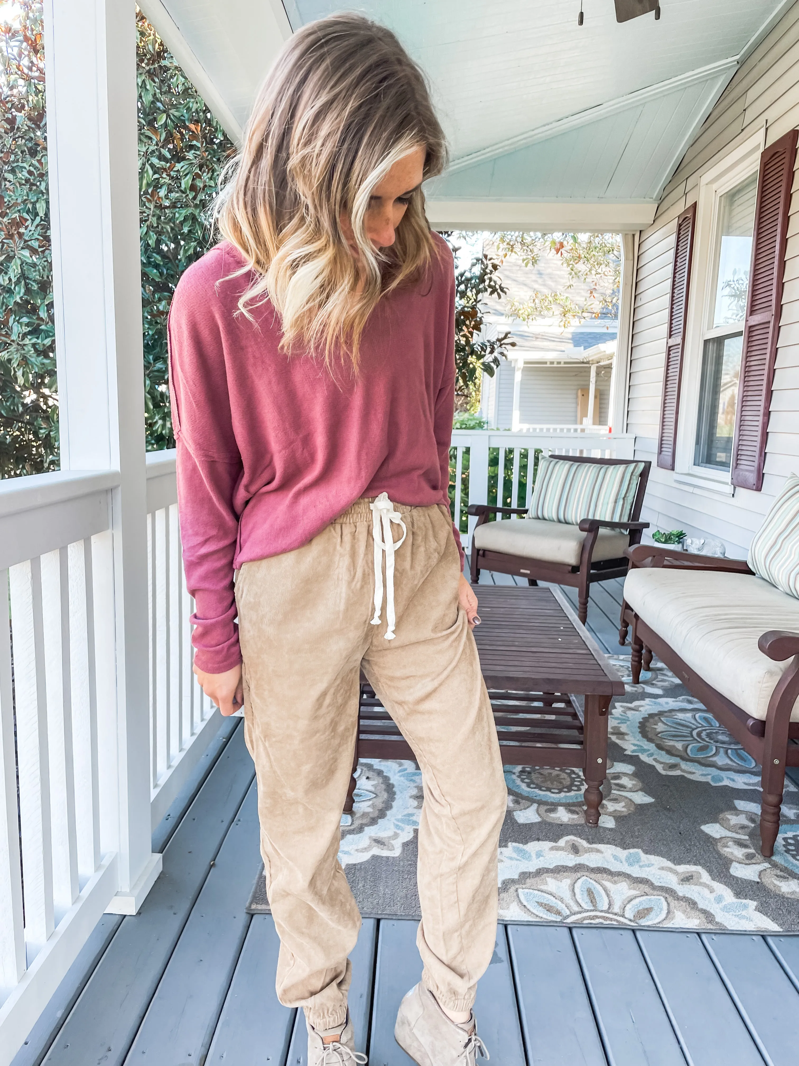 Corduroy Joggers