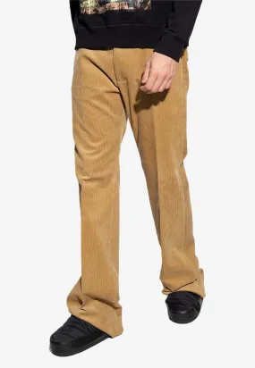 Corduroy Straight-Leg Slouch Pants