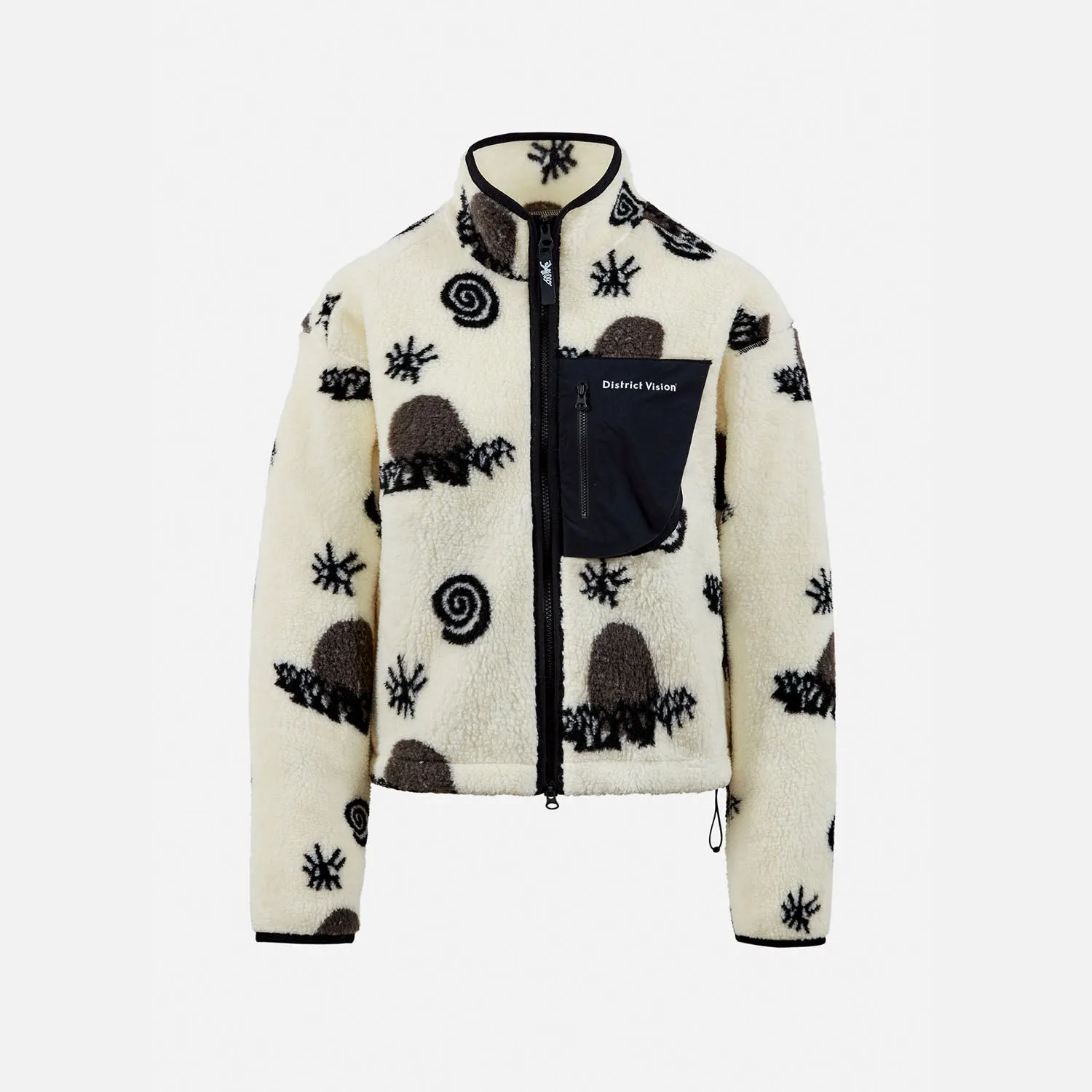 Cropped Pile Fleece Jacket, Morphic Resonance