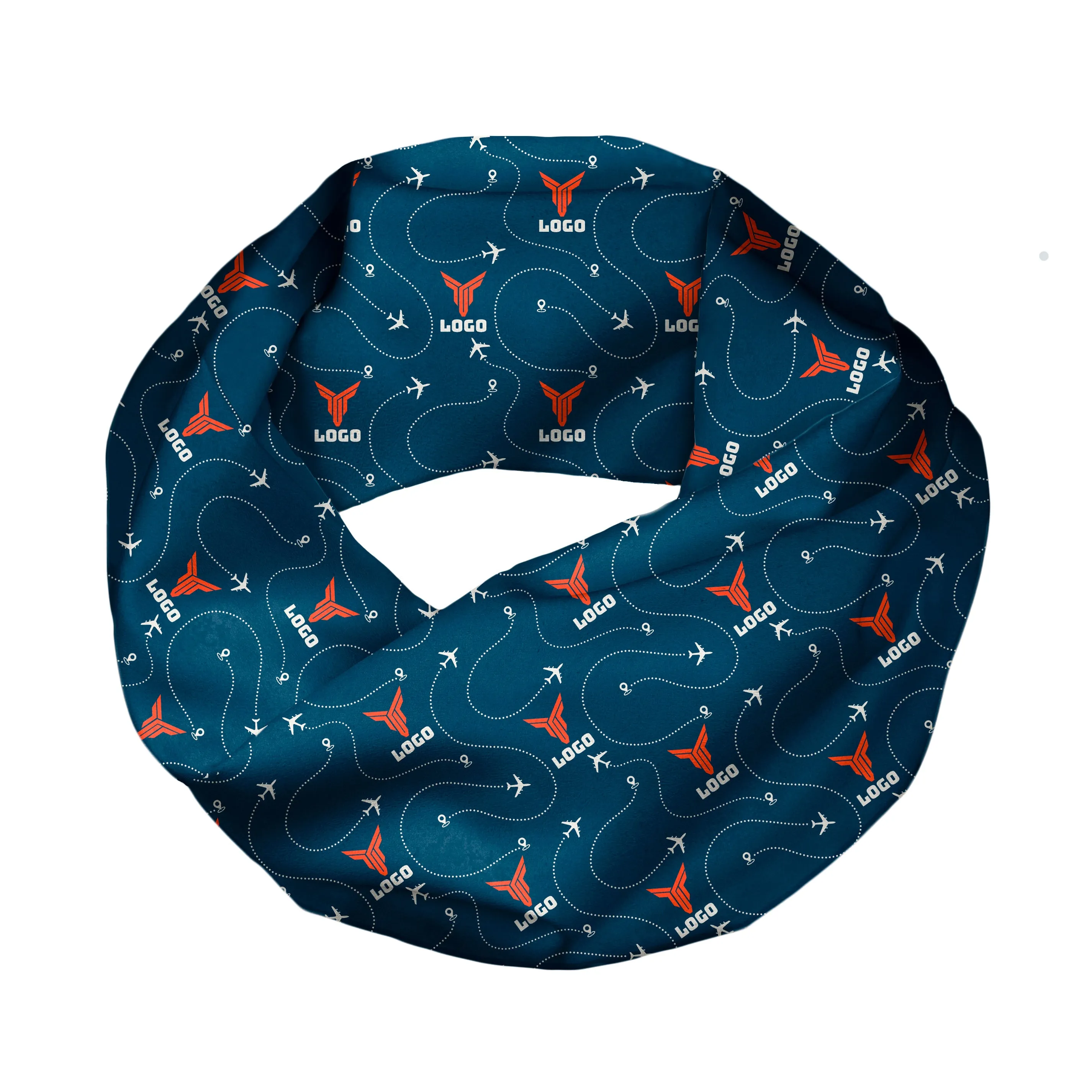 Custom In Flight 2 Logo Infinity Scarf
