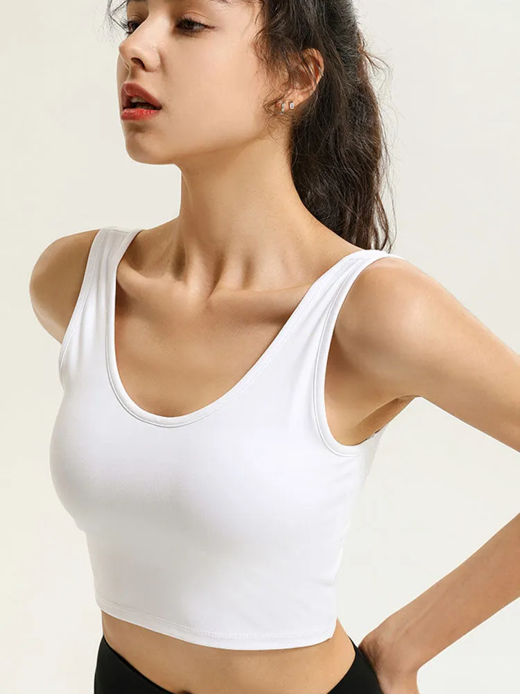Dance Bra Shockproof Running Gather Shaped Fitness Underwear Yoga Vest