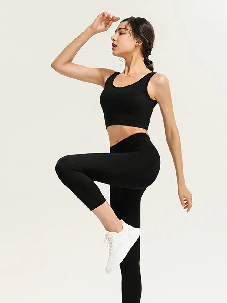 Dance Bra Shockproof Running Gather Shaped Fitness Underwear Yoga Vest