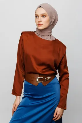 Dark Beige Athletic Hijab
