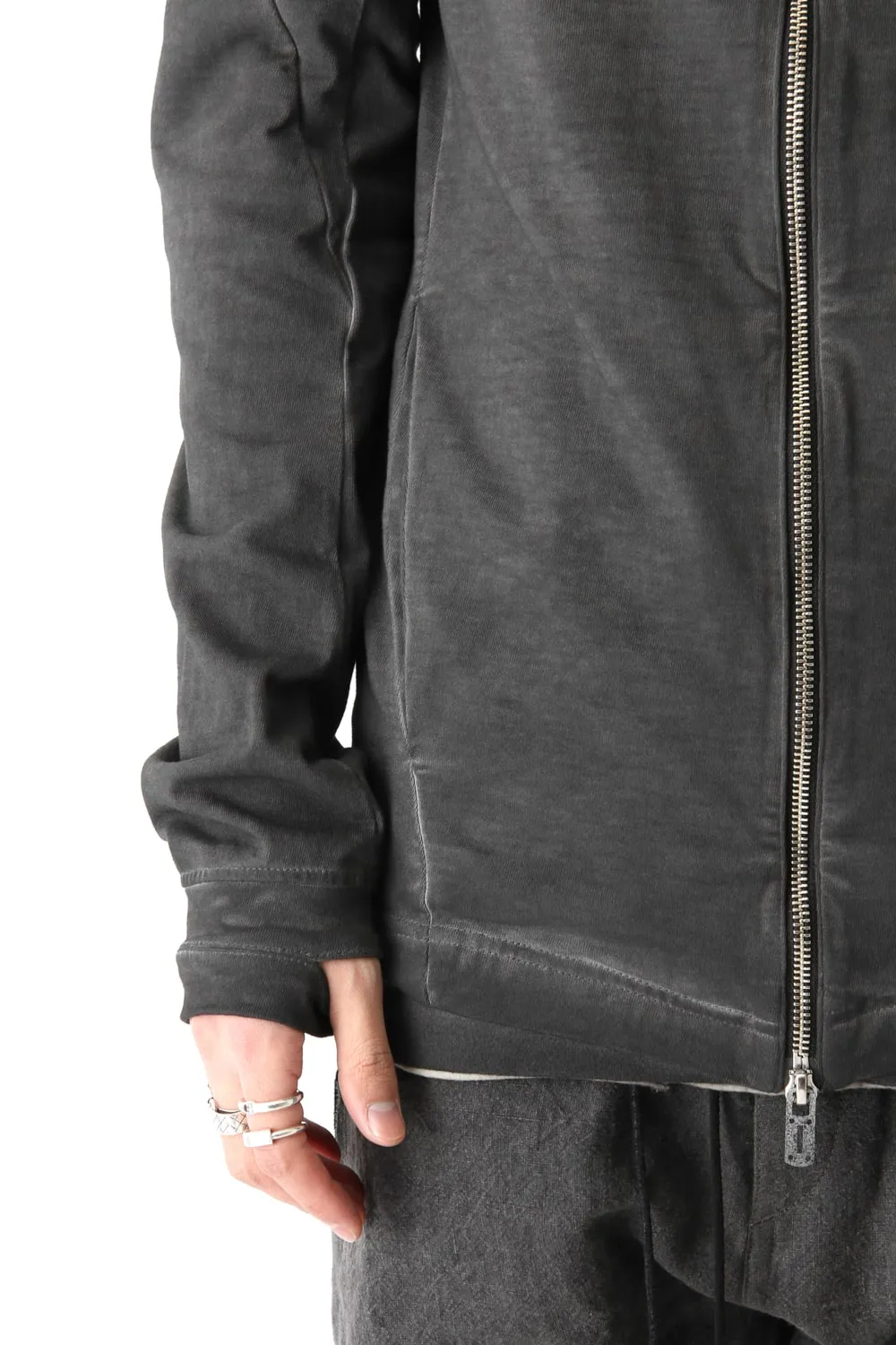 Dense Plain Stitch Cold Dye Parka
