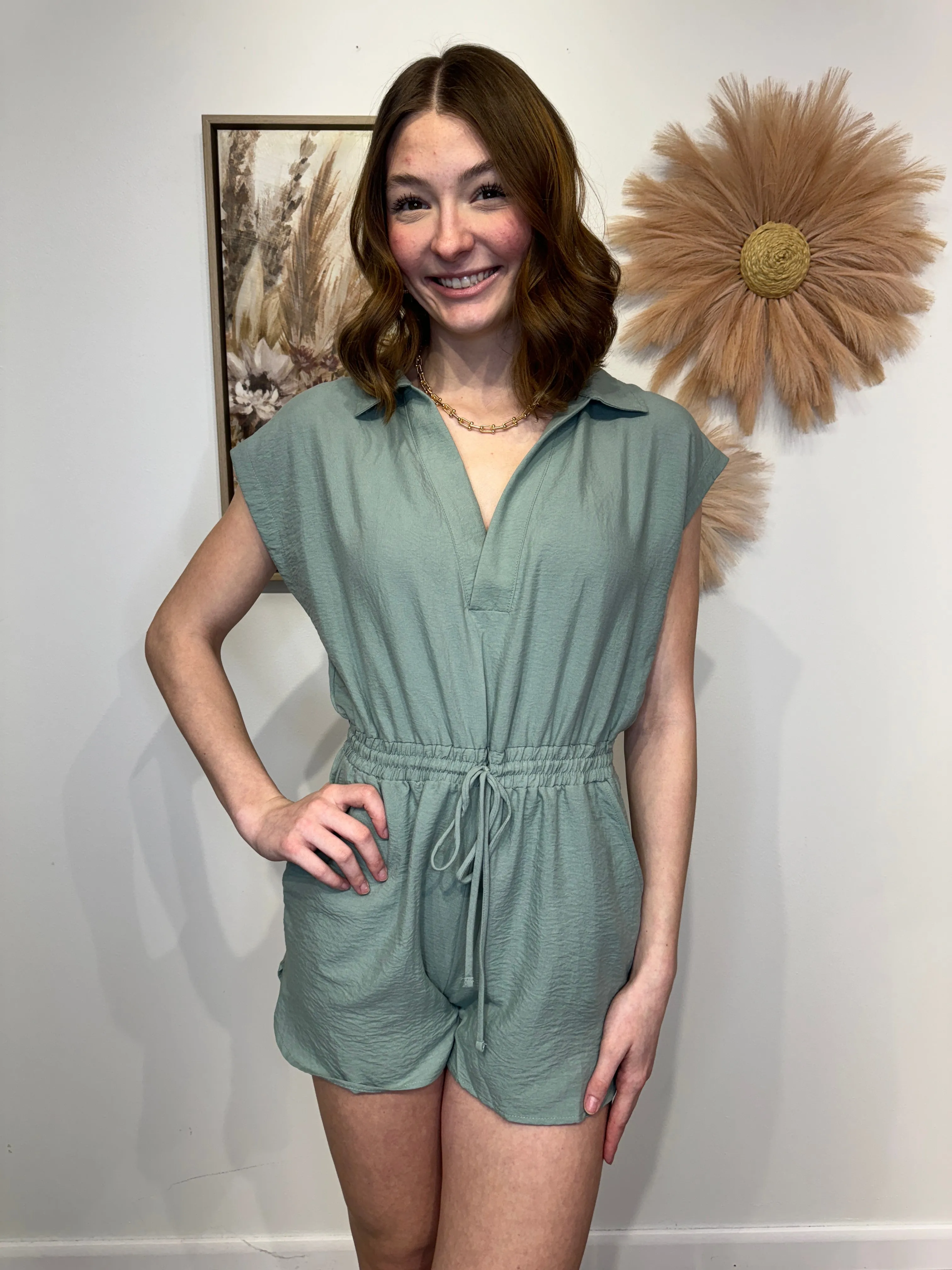 Dessert - A Woven Romper