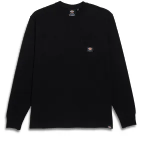 Dickies Heavyweight Long Sleeve Pocket T-Shirt - Knit Black