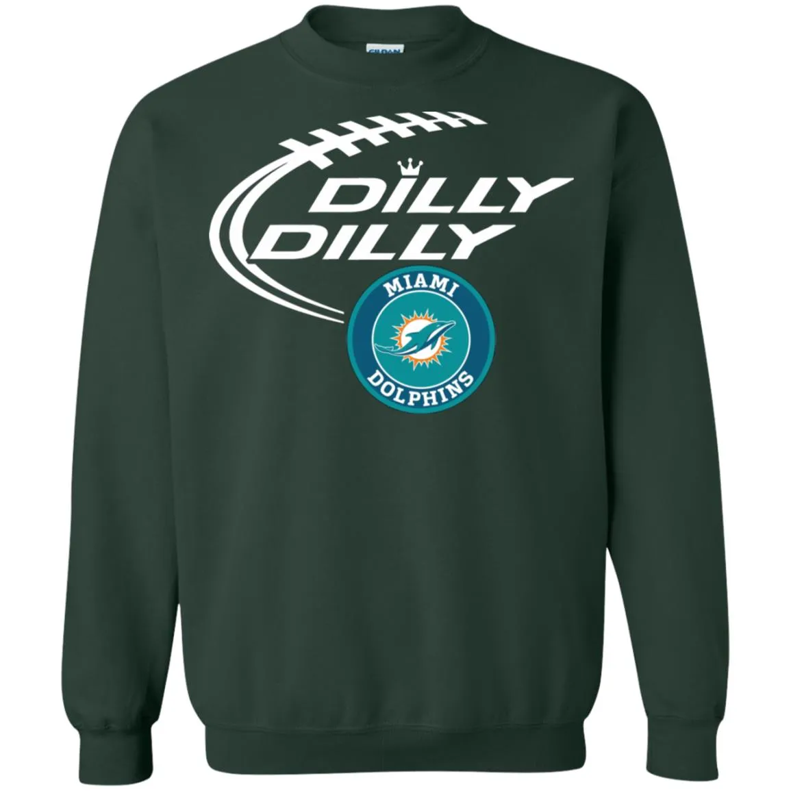 Dilly Dilly Miami Dolphins Nfl Football Unisex Crewneck Pullover Sweatshirt