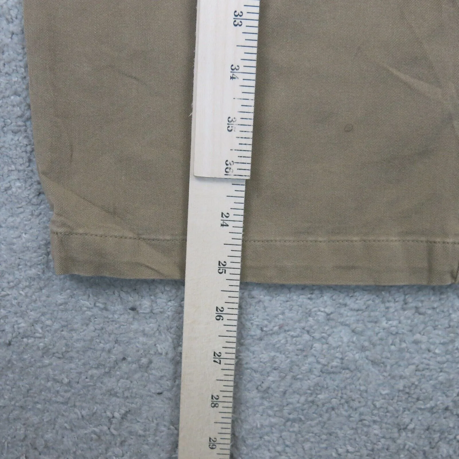 Dockers Mens Chino Pant Wide Leg Mid Rise Slash Pockets Khaki Size W43