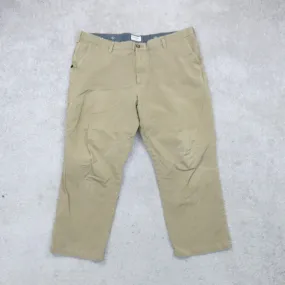 Dockers Mens Chino Pant Wide Leg Mid Rise Slash Pockets Khaki Size W43