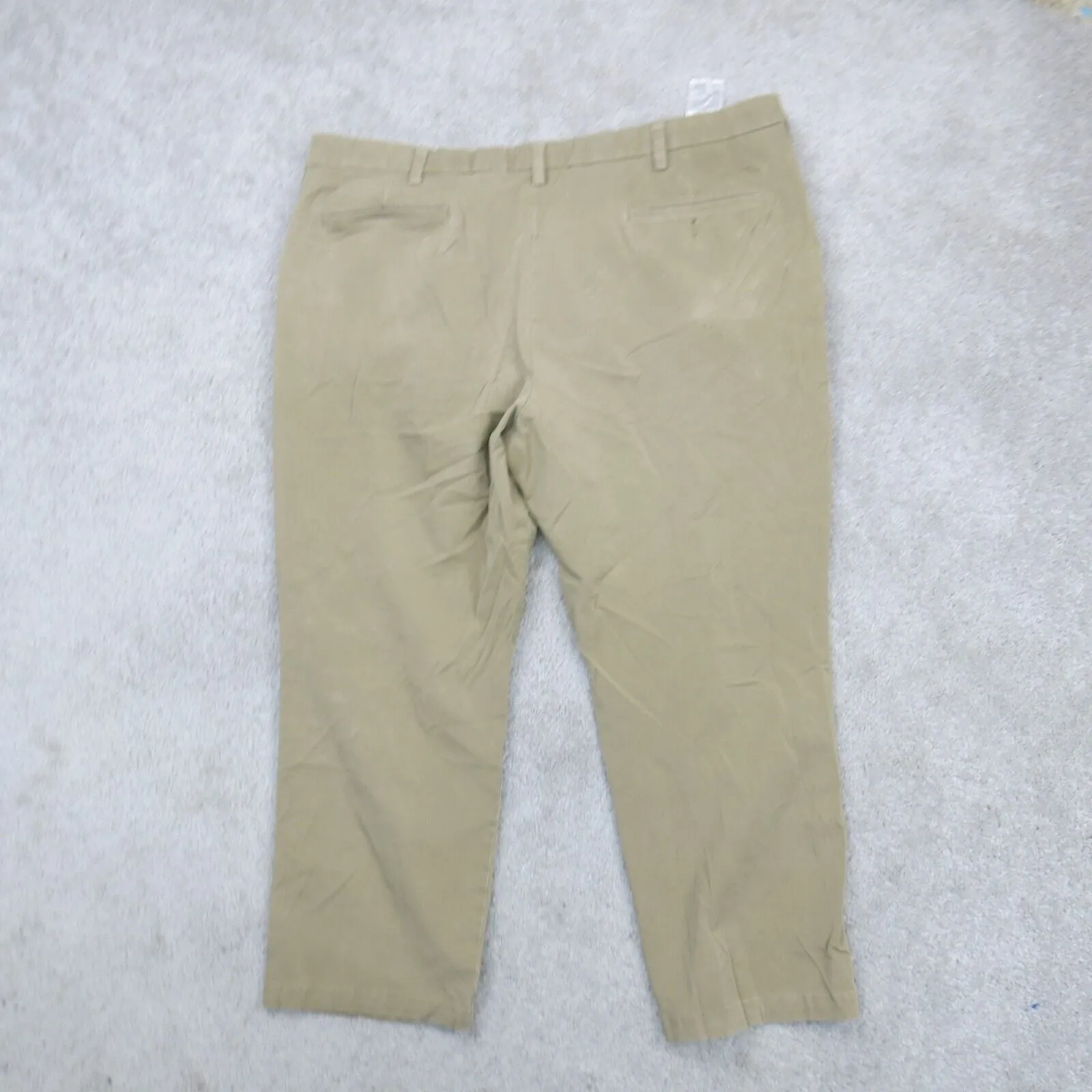 Dockers Mens Chino Pant Wide Leg Mid Rise Slash Pockets Khaki Size W43