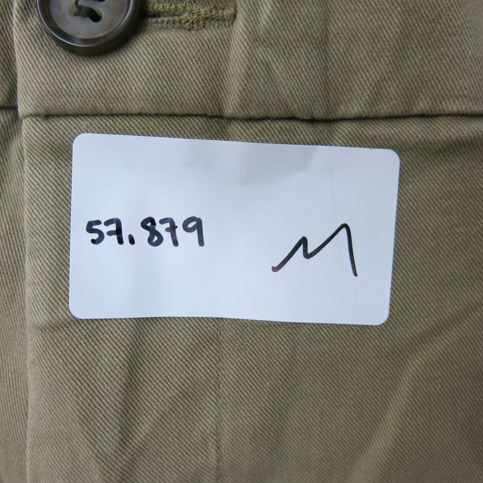 Dockers Mens Chino Pant Wide Leg Mid Rise Slash Pockets Khaki Size W43