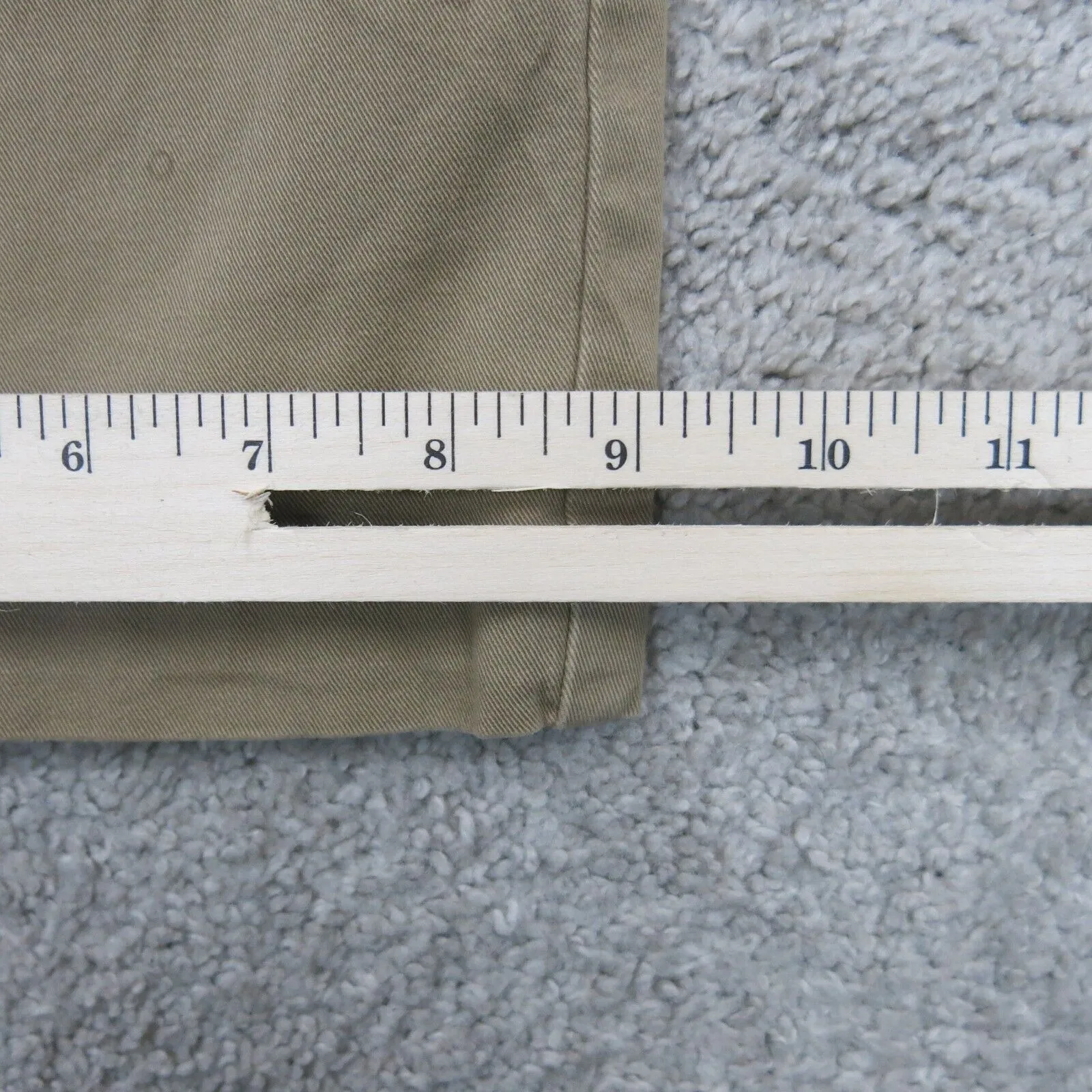 Dockers Mens Chino Pant Wide Leg Mid Rise Slash Pockets Khaki Size W43