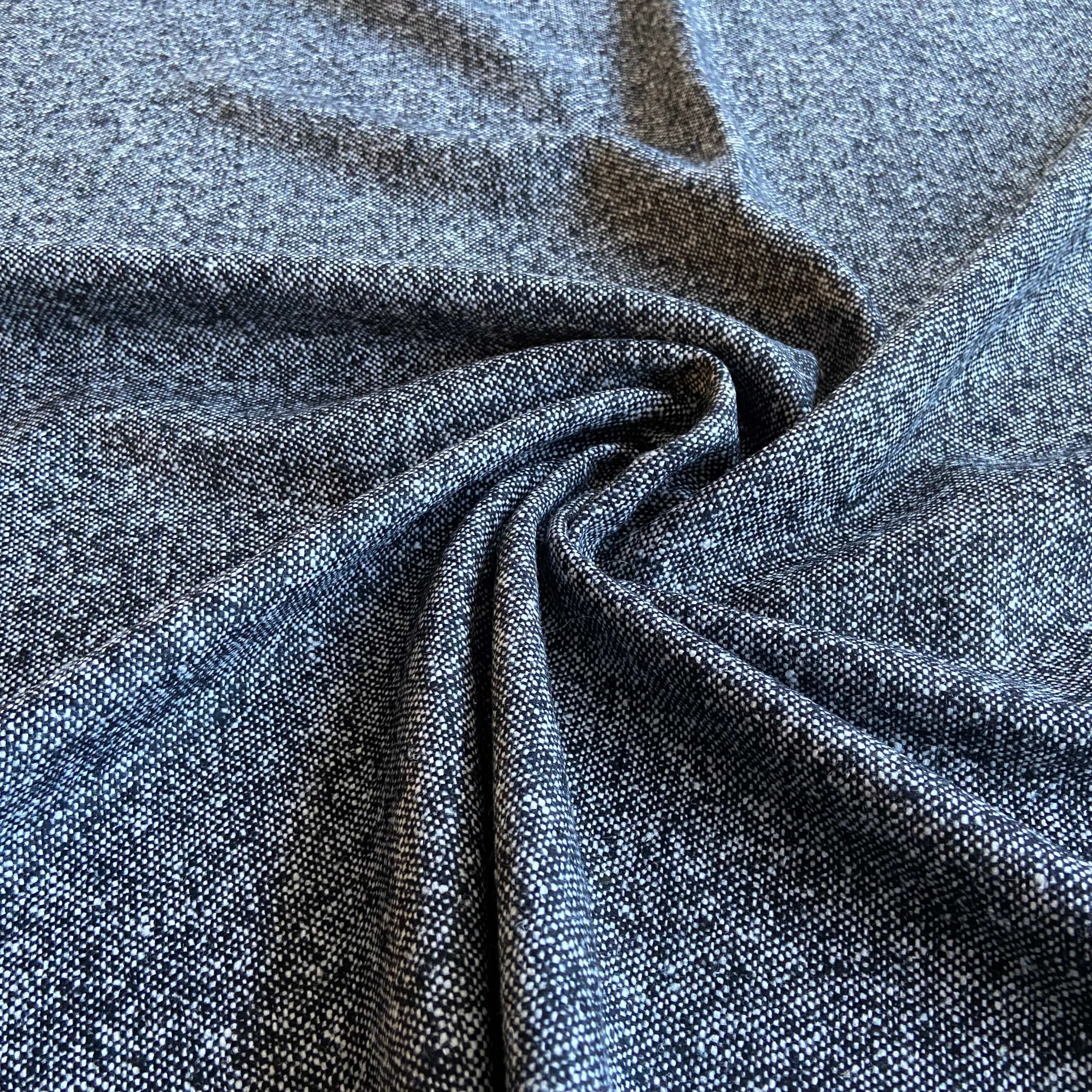Donegal Tweed Black Wool Blend