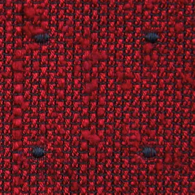 Dotted Shantung Grenadine Bespoke Tie - Cherry / Navy