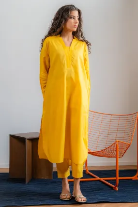 Ego - Sunshine 2 piece - Yellow - Cotton - Straight Cut - Solid