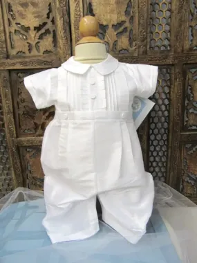 Elegant White Pintuck Romper