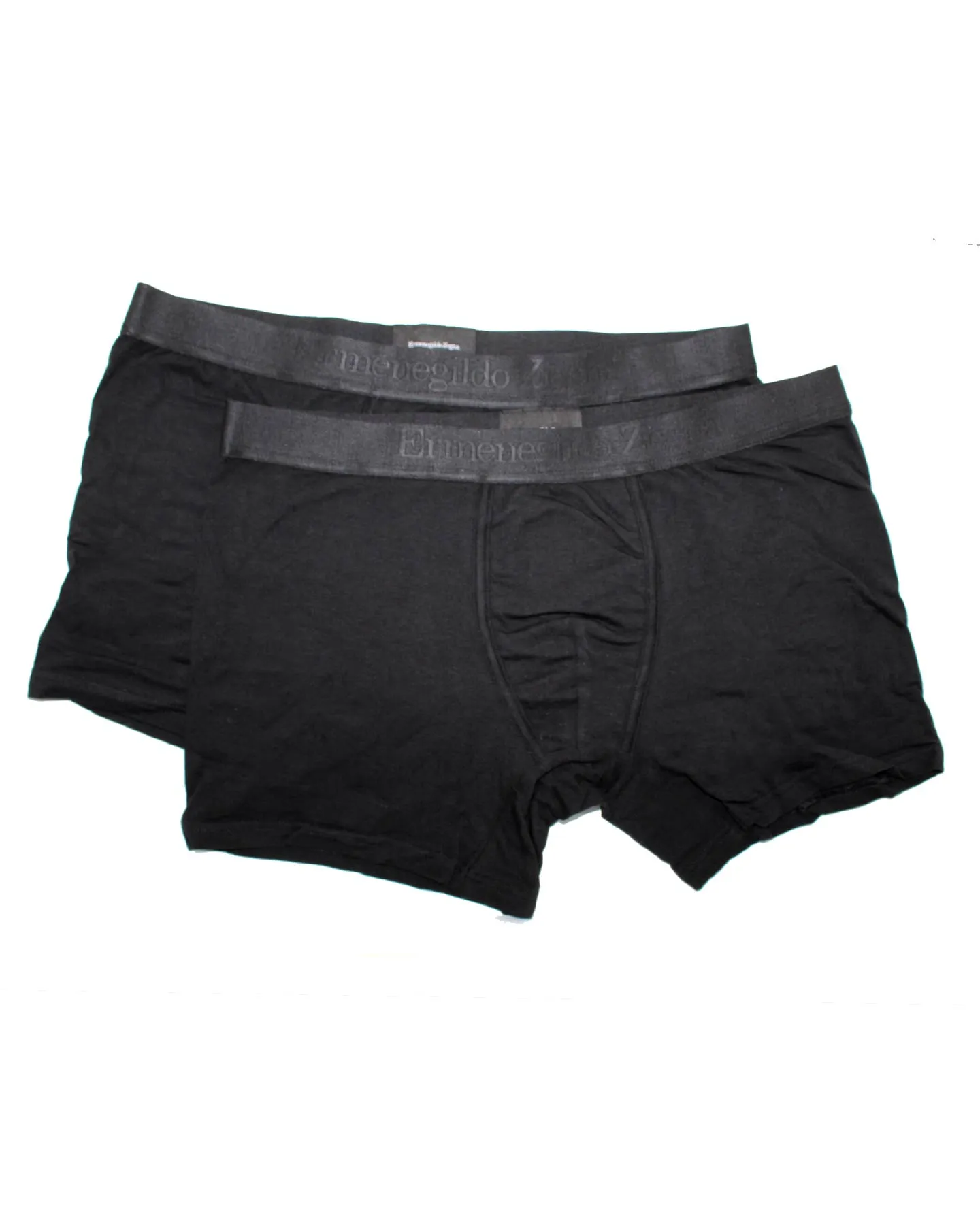 Ermenegildo Zegna Boxer Briefs Black Men Underwear 2 Pack - Stretch Cotton L SALE