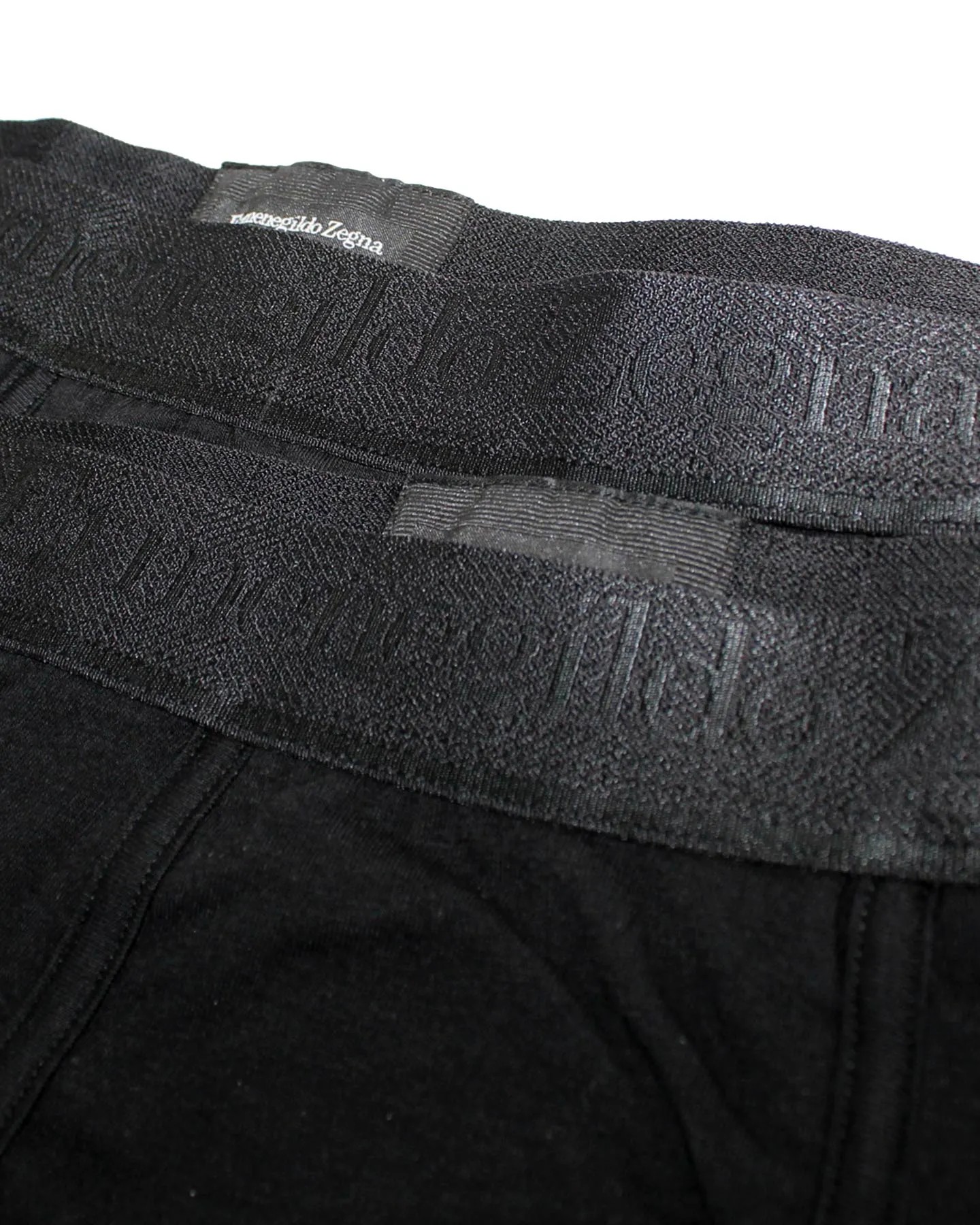 Ermenegildo Zegna Boxer Briefs Black Men Underwear 2 Pack - Stretch Cotton L SALE