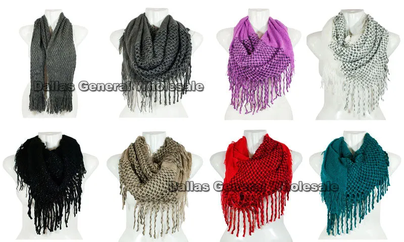 Fashion Knitted 2-in-1 Infinity Circle Scarf Wholesale