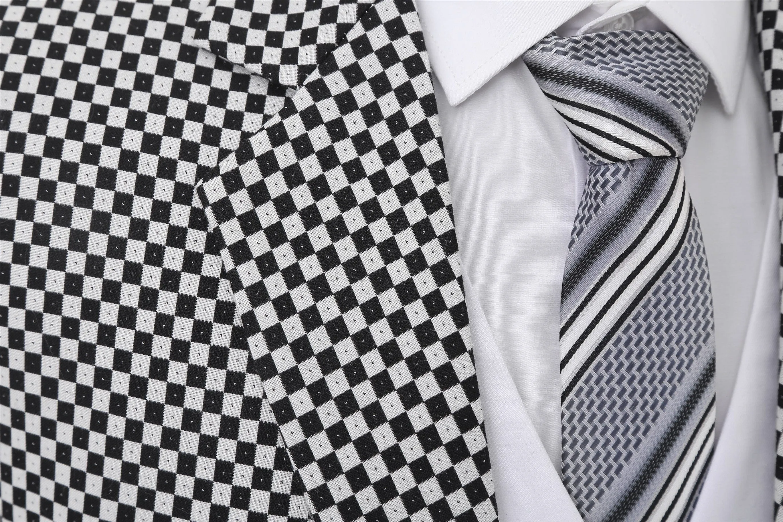 Fashion Men's 3 Pieces Plaid Notch Lapel Suit Men for Wedding Or Party (Blazer vest Pants)