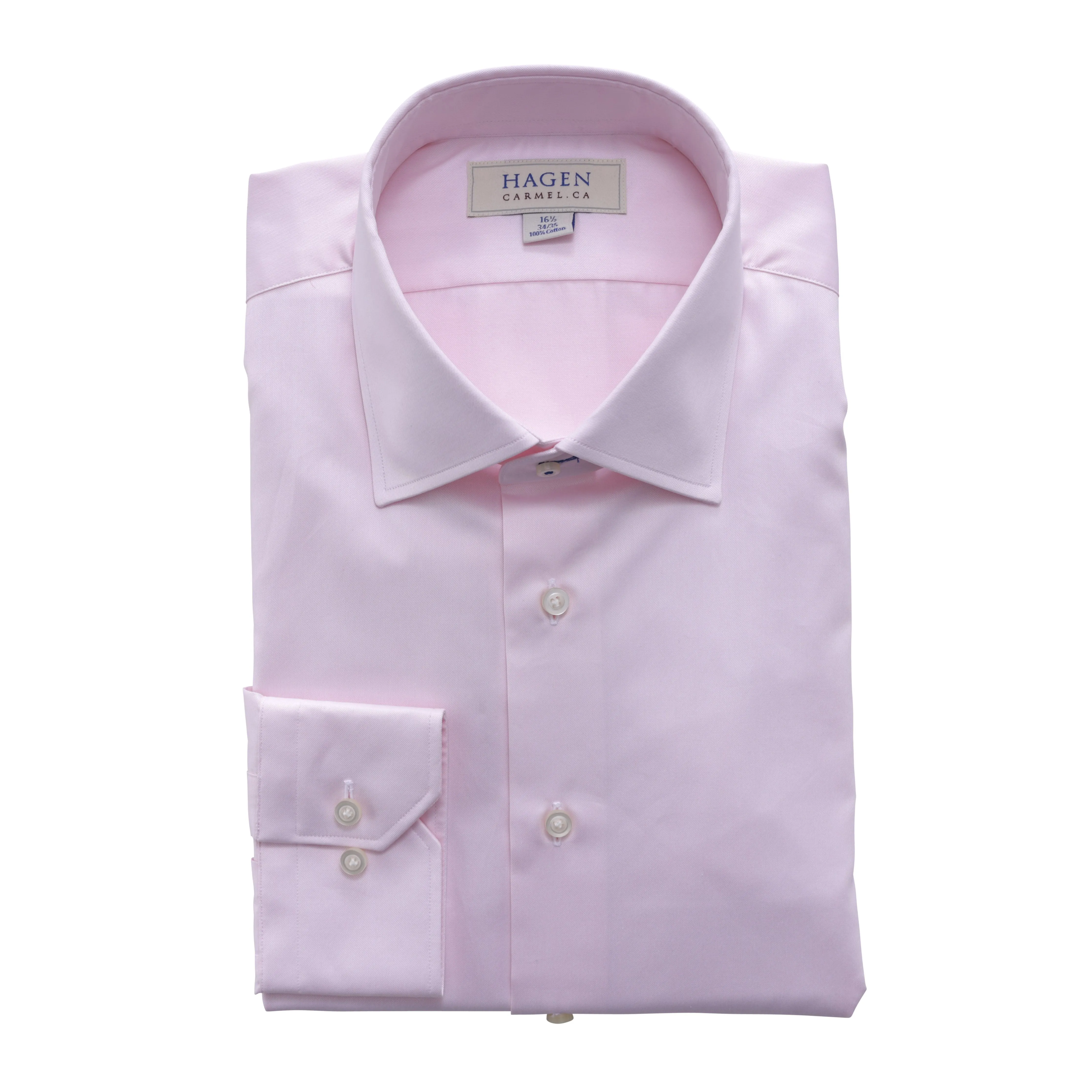 Fine Twill Dress Shirt - Pink
