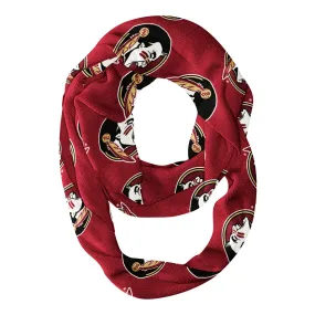 FSU Seminoles Repeat Logo Game Day Collegiate Women Light Weight Ultra Soft Infinity Scarf by Vive La Fete